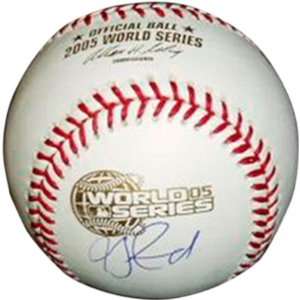 Jon Garland Autographed Baseball  Details 2005 World Series Baseball