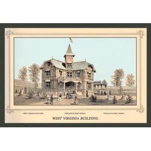   1876   West Virginia Building 28x42 Giclee on Canvas