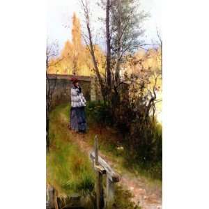 FRAMED oil paintings   Carl Larsson   24 x 44 inches   Karin I Grez 