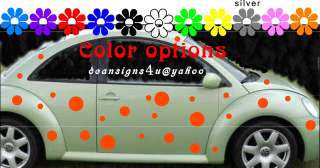 VW car beetle spots dots ladybug volkswagon orange 40  