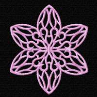 Lacy Flowers 12 Machine Embroidery Designs set 4x4  