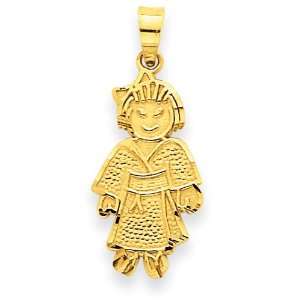  14k Gold Karate Girl Pendant Jewelry