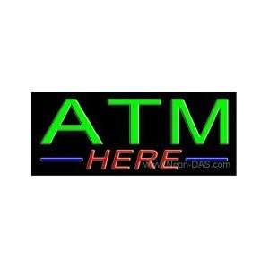  ATM Here Outdoor Neon Sign 13 x 32