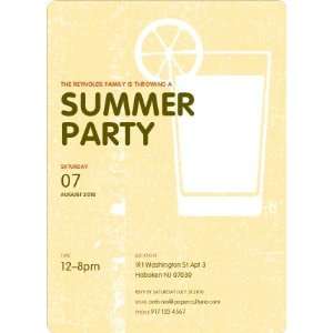  Lemonade Summer Party Invitations