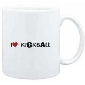  Mug White  Kickball I LOVE Kickball URBAN STYLE  Sports 