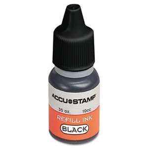 Cosco ACCUSTAMP Gel Ink Refill, Black, 0.35 Oz. Bottle 