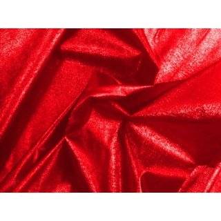 Red Metallic Lame Fabric 45 By the Yard
