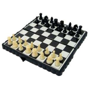  Pocket Chess Set   Mini magnetic, Black Plastic 