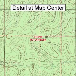  USGS Topographic Quadrangle Map   Lacamp, Louisiana 