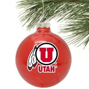  Utah Utes Traditional Glass Ornament