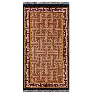  EXP 5 x 26 Hand Knotted Endless Knot Tibetan Wool Area 