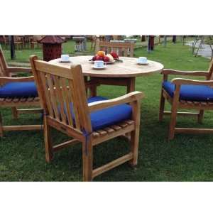  Tosca 47 Round Table and Classic Armchair Set   5 Pieces 