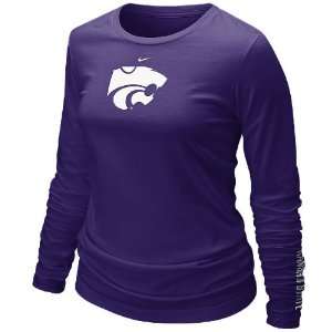  Nike Kansas State Wildcats Womens Purple New Slimmer Fit 