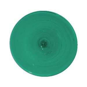  Teal Green Mouth Blown Glass Rondel 4 inch Everything 