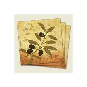  Olio Olive and Vine Tuscan Theme Paper Napkins