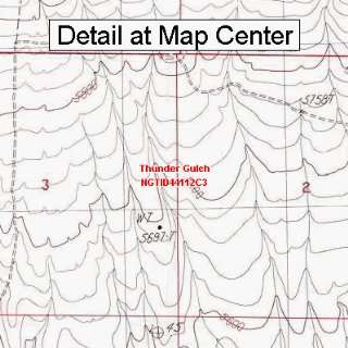   Topographic Quadrangle Map   Thunder Gulch, Idaho (Folded/Waterproof