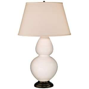  Robert Abbey 31 White Ceramic and Bronze Table Lamp: Home 