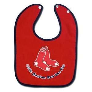  Boston Red Sox Two Toned Snap Baby Bib: Sports & Outdoors