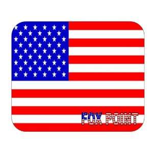  US Flag   Fox Point, Wisconsin (WI) Mouse Pad Everything 