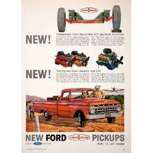 1965 Ad Ford Twin I Beam Pickup Truck Independent Suspension Aircraft 
