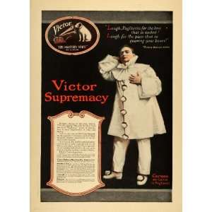  1917 Ad Victor Talking Machine Co Records Enrico Caruso 