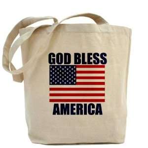 God Bless America Flag Tote Bag by CafePress