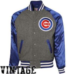  Chicago Cubs Triple Play Jacket Mitchell & Ness: Sports 