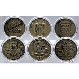    New York Giants Bronze Super Bowl Coin Set: Sports & Outdoors