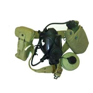  M 15 Israeli Gas Mask with a Canvas Survival Harness 