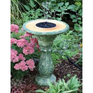  Fierenza Solar Birdbath Fountain Patio, Lawn & Garden