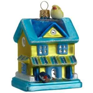com Ornaments To Remember Birdhouse (Blue) Hand Blown Glass Ornament 
