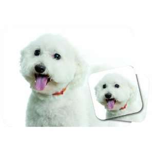  Bichon Frise Dog Mouse Pad & Coasters Set