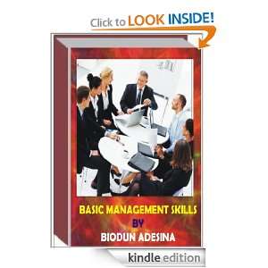 BASIC MANAGEMENT SKILLS BIODUN ADESINA  Kindle Store
