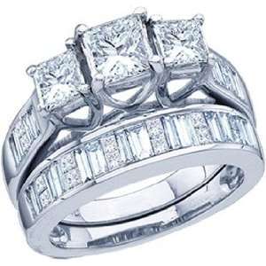   Princess Cut Diamond Wedding Engagement Bridal Ring Set: Rodeo Jewels