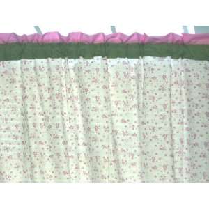   Summer Garden Pink and Green Curtain Panel 