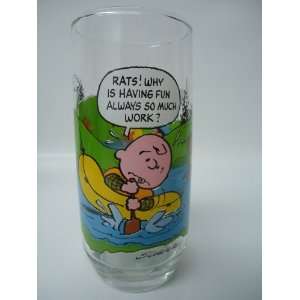   Camp Snoopy collectible glass (Charlie Brown) 
