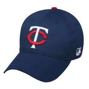 MLB ADULT Minnesota TWINS Home Navy Blue Hat Cap Adjustable Velcro 