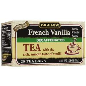 Bigelow Decaf French Vanilla Tea Bags: Grocery & Gourmet Food