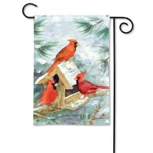Cardinal Feeder Garden Flag
