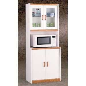   Cabinet with Glass Door Hutch by Ameriwood Furniture