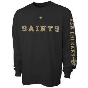 New Orleans Saints Black Team Ambition Long Sleeve T shirt:  