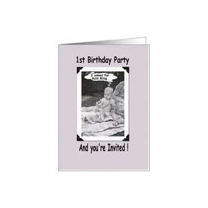  1st Birthday   Invitation   Funny Card Toys & Games