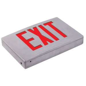  LED   Die Cast Aluminum Exit Sign   AC Only (No Battery 