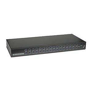   16 Port Rackmount (1U) Ps 2 Osd&Cascade Kvm W Cables Electronics