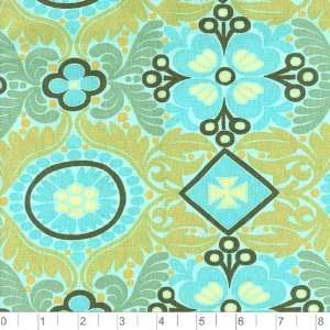  45 Wide Amy Butler Belle Kashmir Duck Egg Fabric By The 