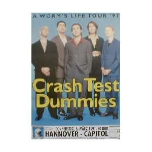  CRASH TEST DUMMIES Hannover Germany 6.3.97 Music Poster 