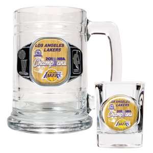  Los Angeles Lakers NBA Finals Champs Boilermaker Set 