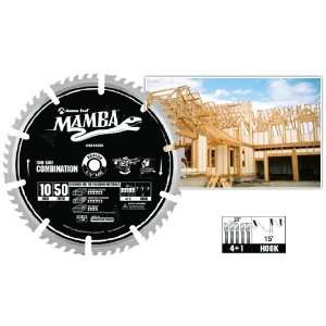   Thin Kerf Combination Mamba Contractor Series 10 Inch Dia x 50T, 4