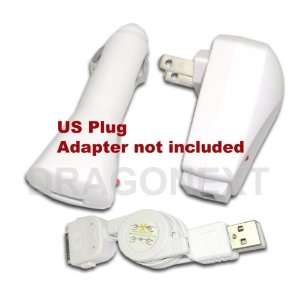 Usb Cable+Car+Wall Charger For Ipod Nano Touch Iphone 4G 