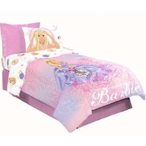  Barbie  Rose  Full Size Comforter 81 X 96 Everything 